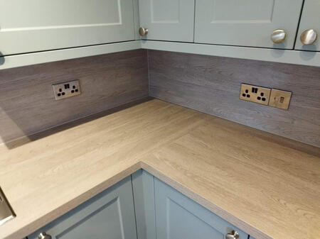 New face plates added as part of a kitchen makeover